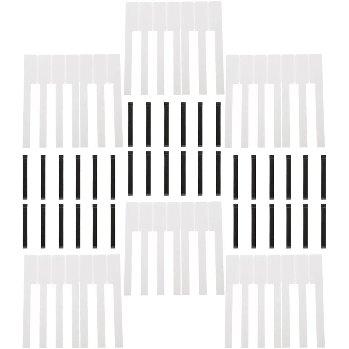 Piano Parts General Instrument Accessories 88 Pieces Practical Piano Keyboard Piano Replacement Keys Piano Supplies for Musicians Replacement Piano Keys Keyboard Musical Instrument Accessories Parts