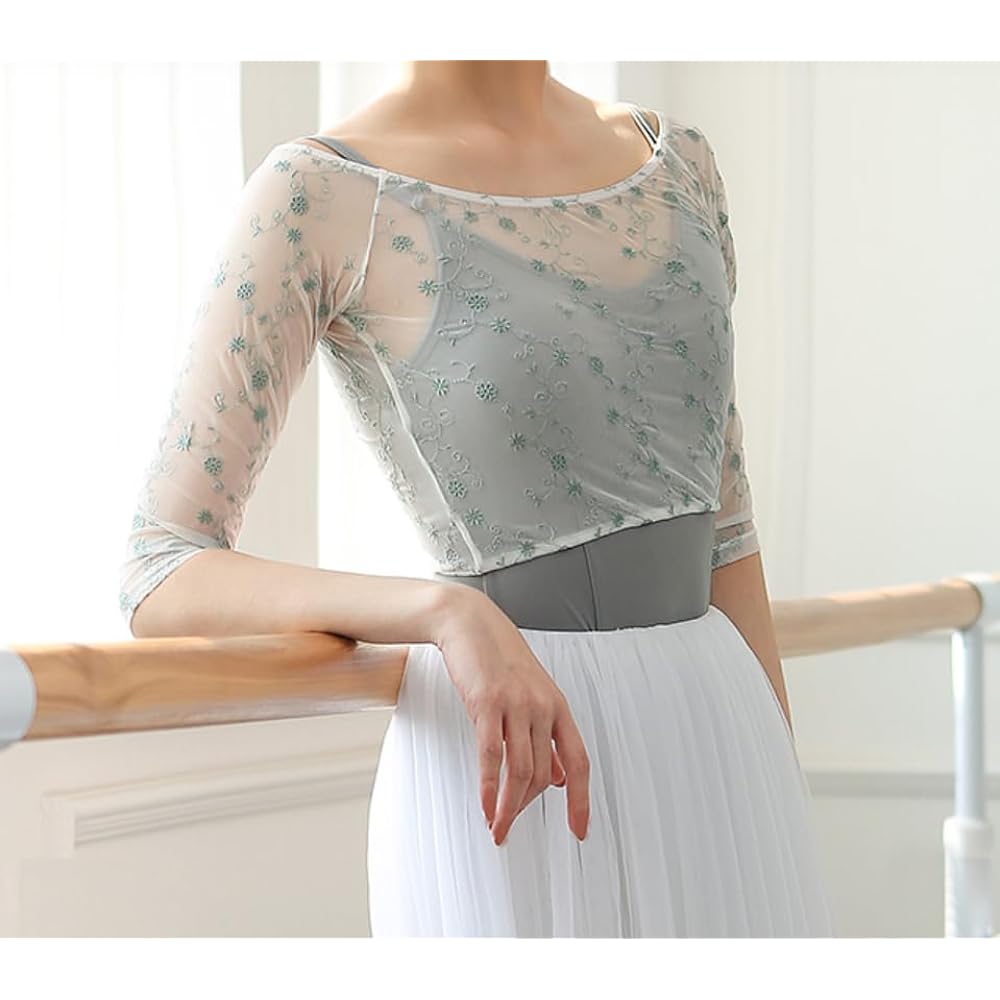 ProDance Embroidery Tops Ballet Wear PT005M