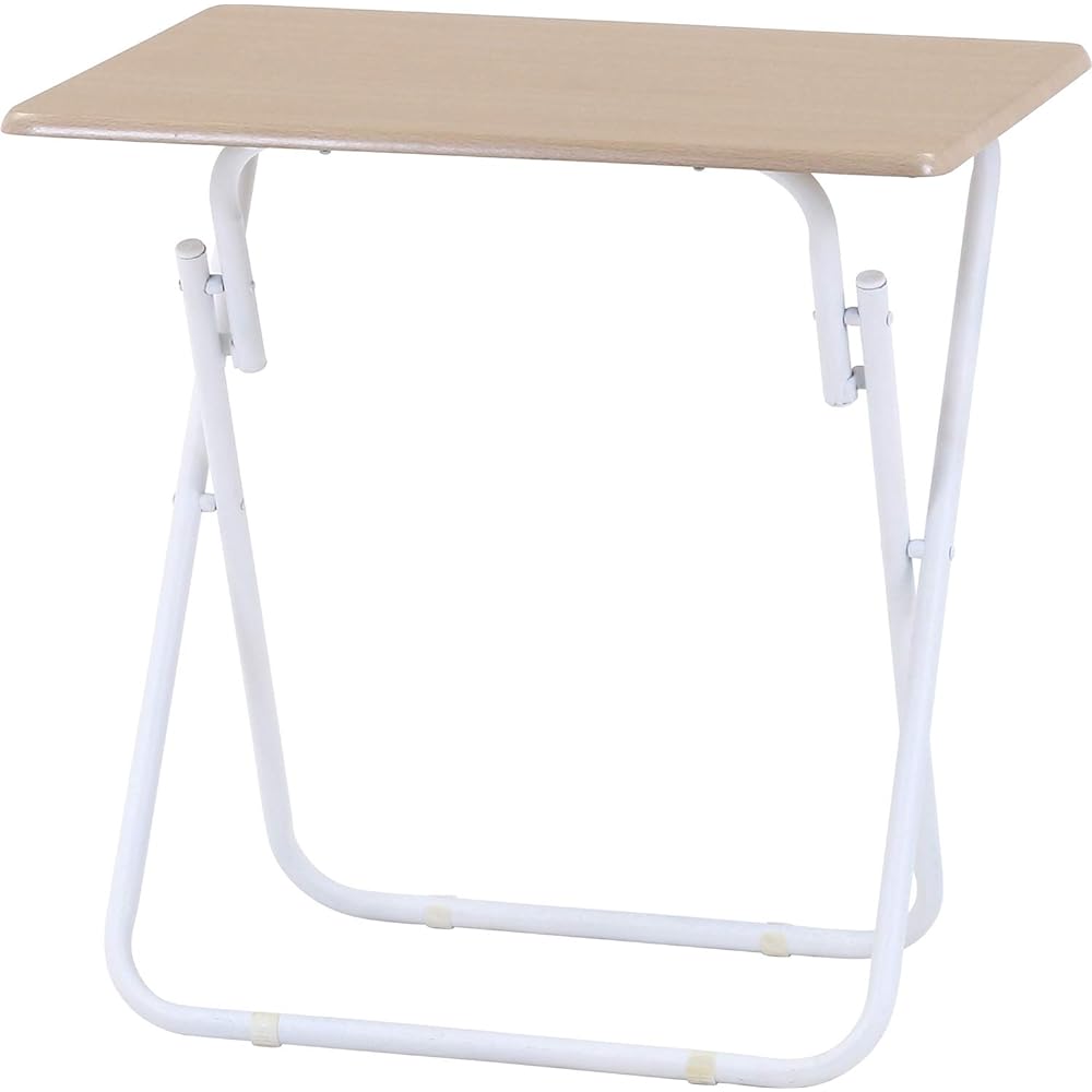 Fuji Boeki Folding Table Desk Set Width 70cm Depth 50cm White 19358