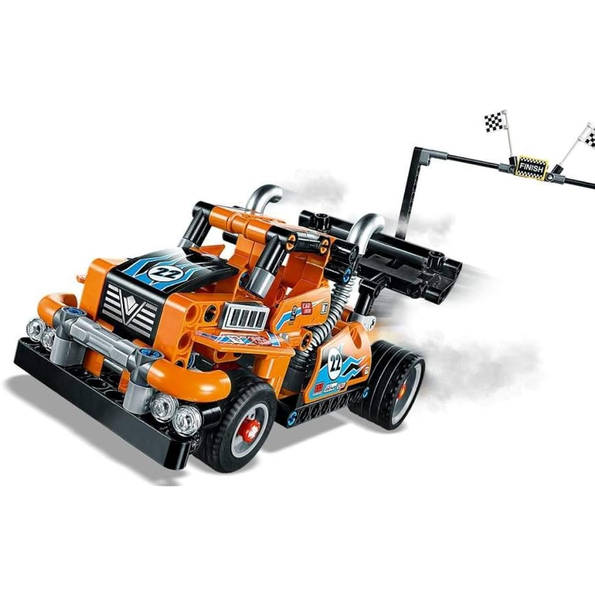 LEGO Technic Race Truck 42104 Pull-Back Model Truck Building Kit, New 2020 (227 Pieces)