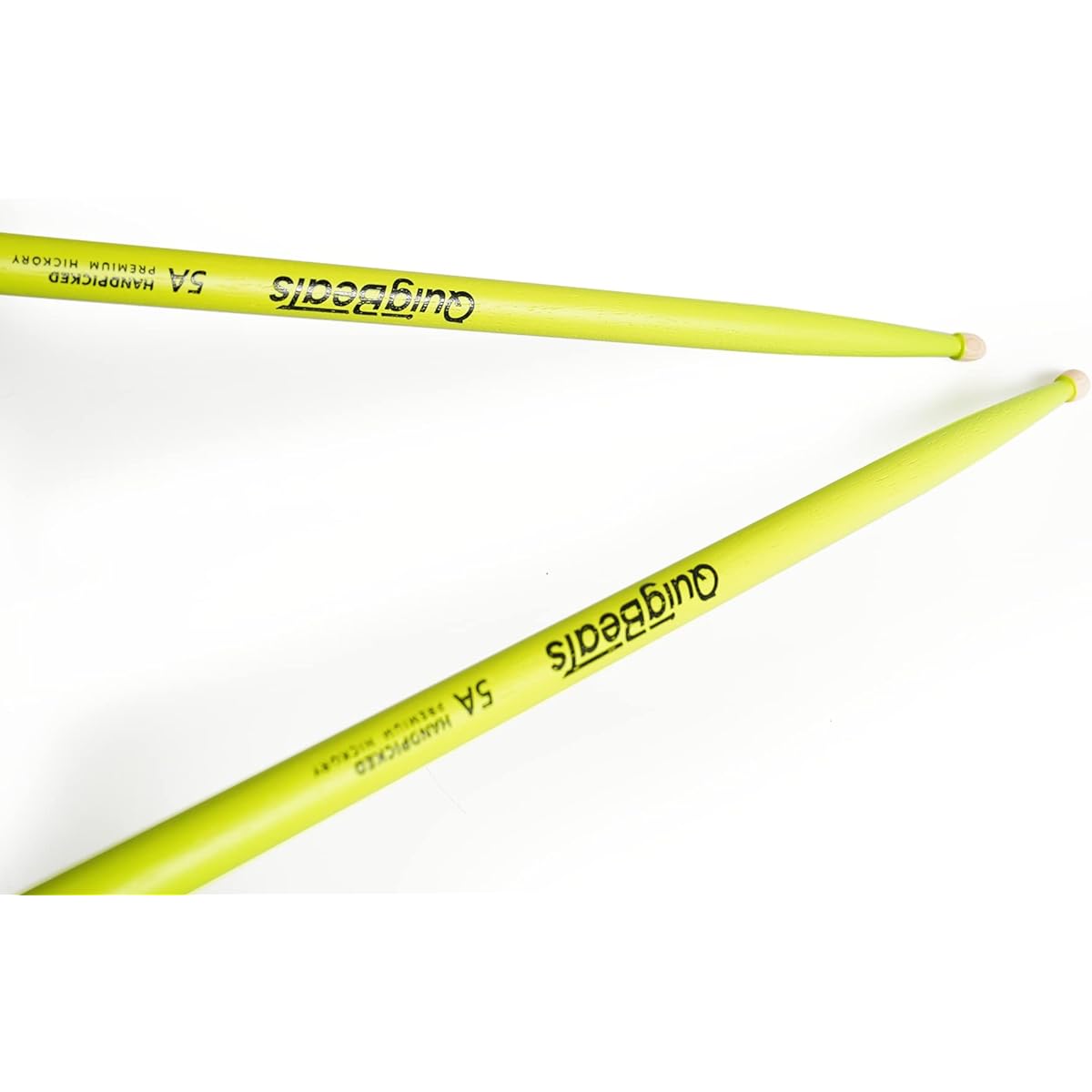 QuigBeats Drumsticks Hickory 5A Drumsticks for Adults & Kids 5A 6 Pairs Green