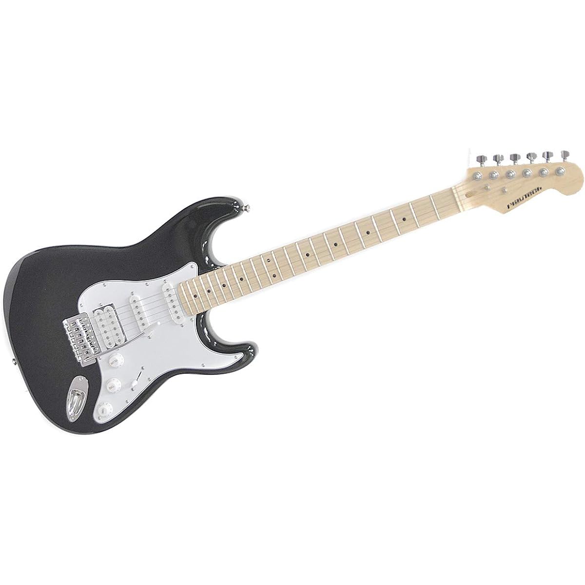 PLAYTECH Electric Guitar ST250SSH Maple Black