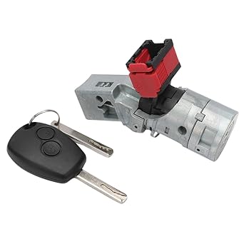 Car Ignition Lock Barrel Starter Switch Ignition Lock Barrel & Key for Renault Twingo MK2 2005-2012 Traffic MK3 7701208408
