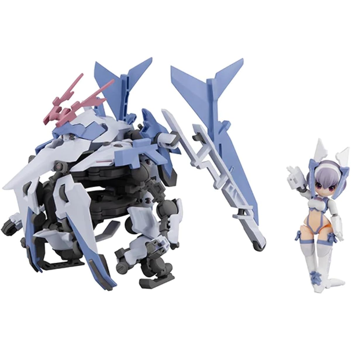 Desktop Army F-616s Feril Navit & Machine Fenrir Approx. 120mm PVC painted action figure MH83154