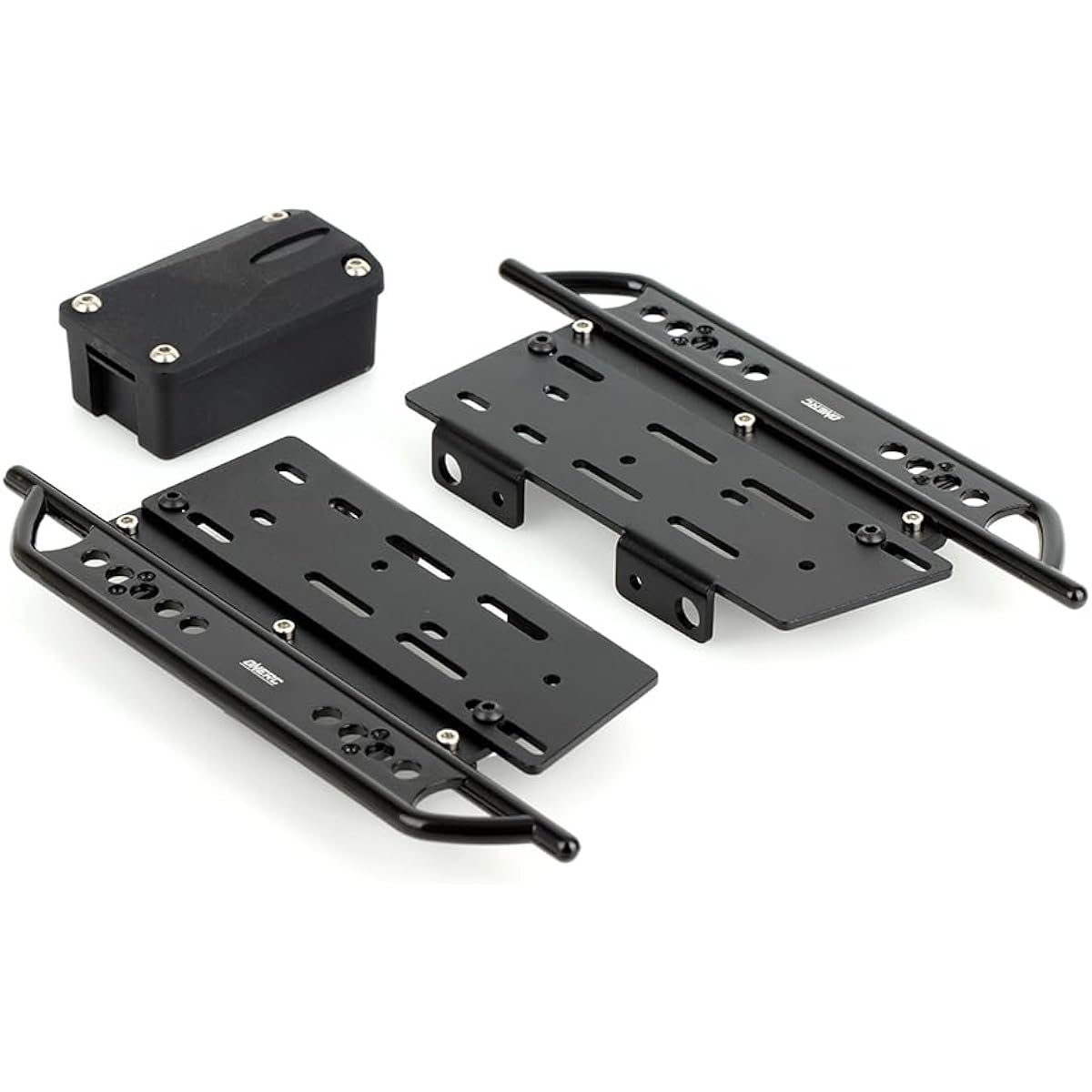 ONERC Model Adjustable Metal Rock Rails Rock Sliders for Axial SCX10 II 90046 1/10 RC Crawler Upgrade Parts (Aluminum)