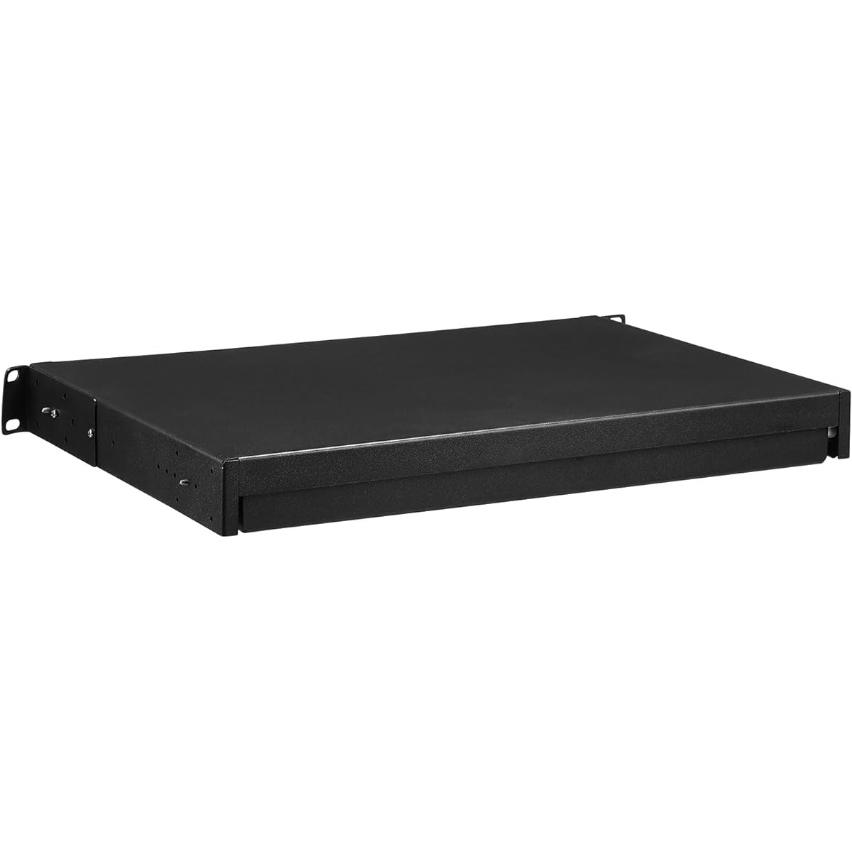 MECCANIXITY 1U Rack Mount Drawer 19" for AV/Network/DJ Equipment Rack or Cabinet with Lock and Key