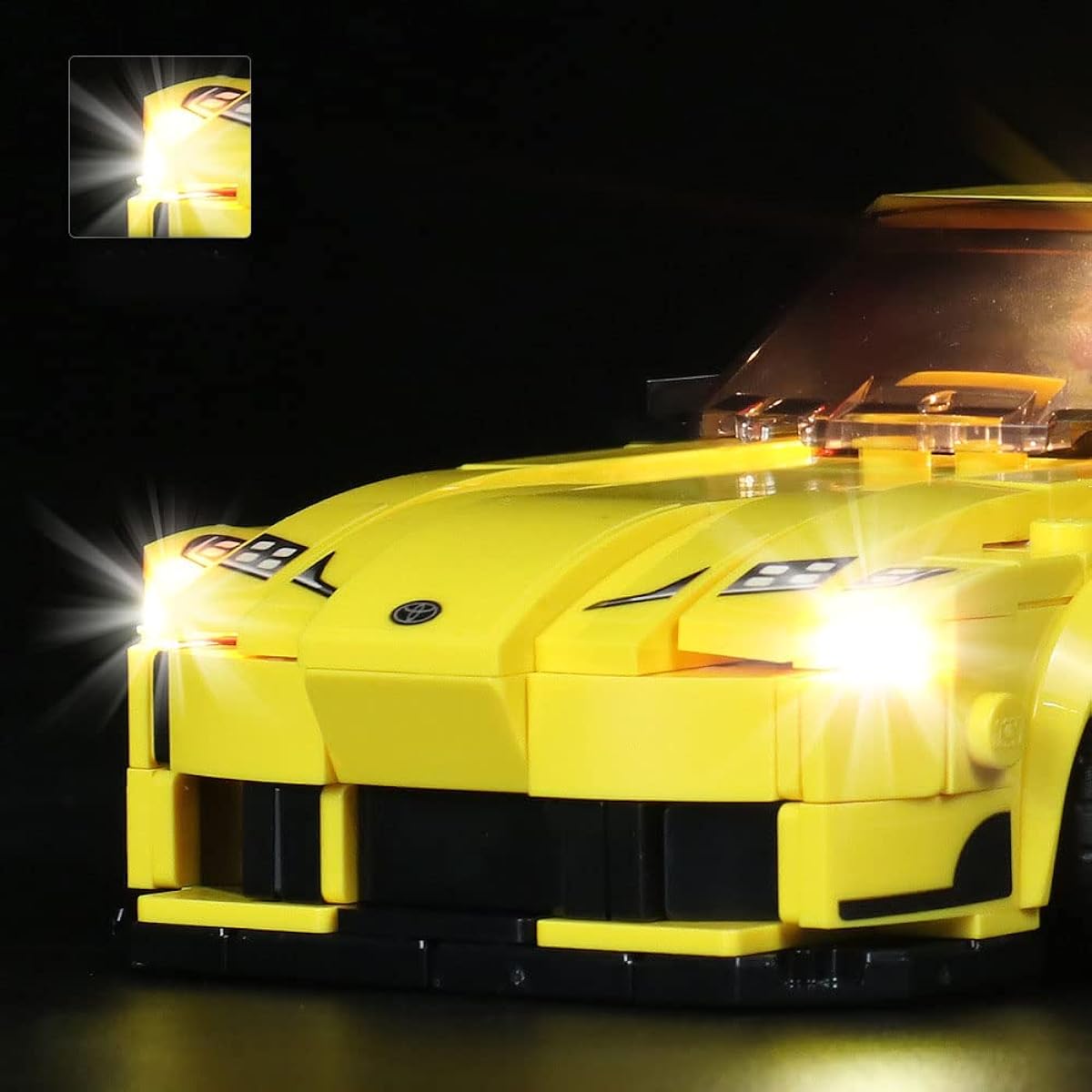 Welkin DC LED Light Kit for Lego 76901 Speed Champions Toyota GR Supra USB Lighting Set for Lego 76901 (Lights Only, No Lego Model)