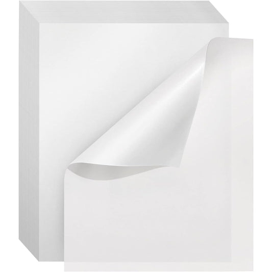100 Pack Glassine Paper for Artwork, Craft Projects, Glassine Sheets for Photos, Documents, Drawings, Baked Goods, Wrapping, Food, Basket Lining (16x20 Inch)