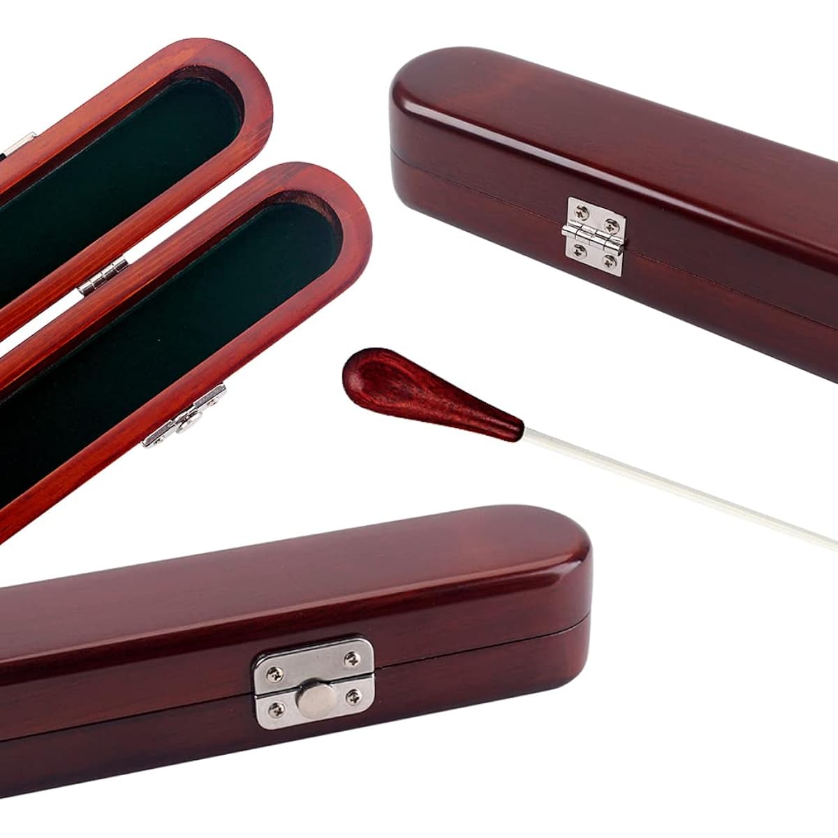 Ogdni Music Baton Orchestra Baton Wooden Handle Music Conducting Baton with Wooden Gift Box Redwood