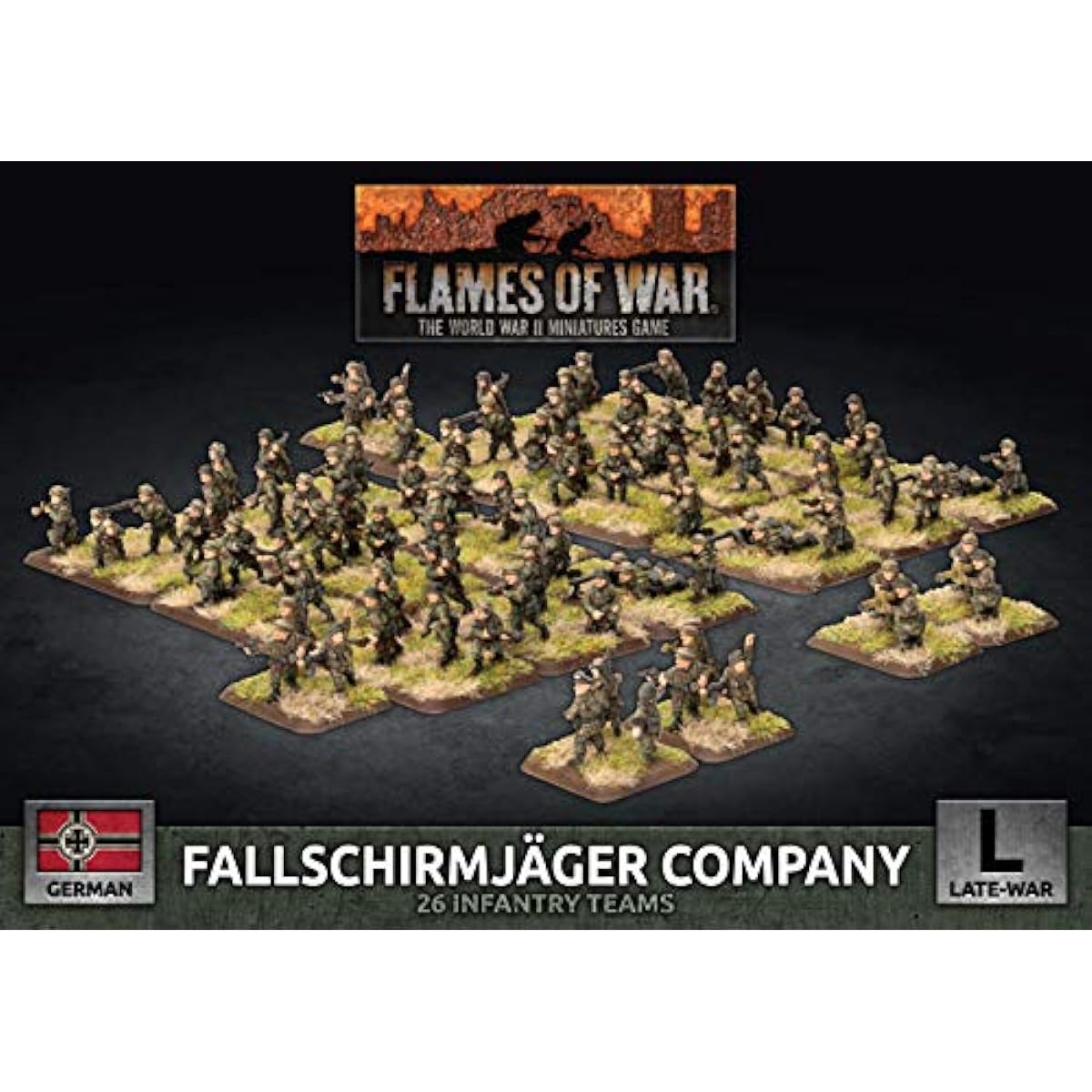 Flames of War: Late War: Germany: Fallschirmjager Company (GBX136)