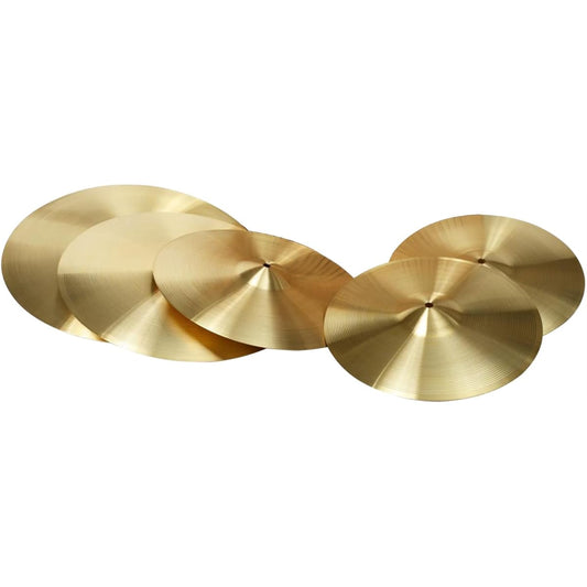MAXTONE Beginner's Cymbal 4-Piece Set HI-HAT x 2 /CRASH 16" x 1/CRASH 18" x 1/RIDE 20" x 1 CYMBAL/PACK
