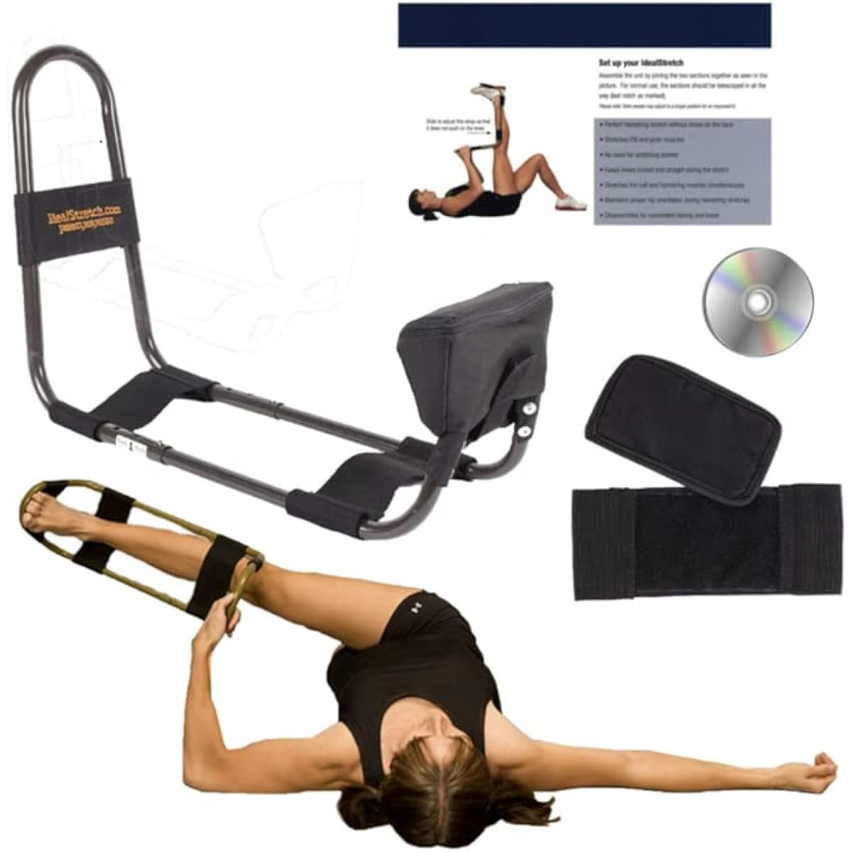 IdealStretch Original Hamstring Stretcher Device Hamstring & Calf Stretcher Reduces Pain and Provides a Deep Knee Stretch