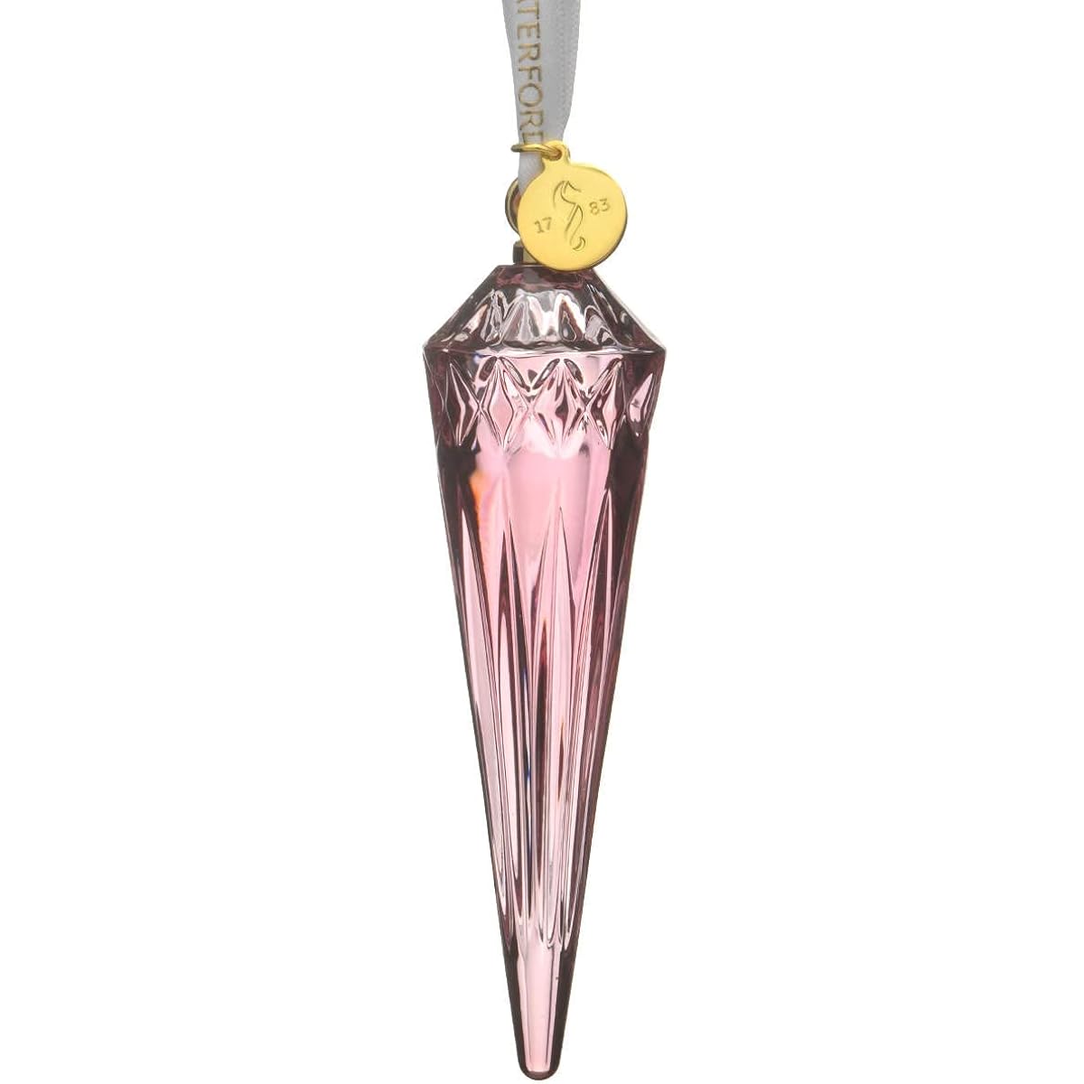 Waterford Lismore Icicle Ornament Cranberry
