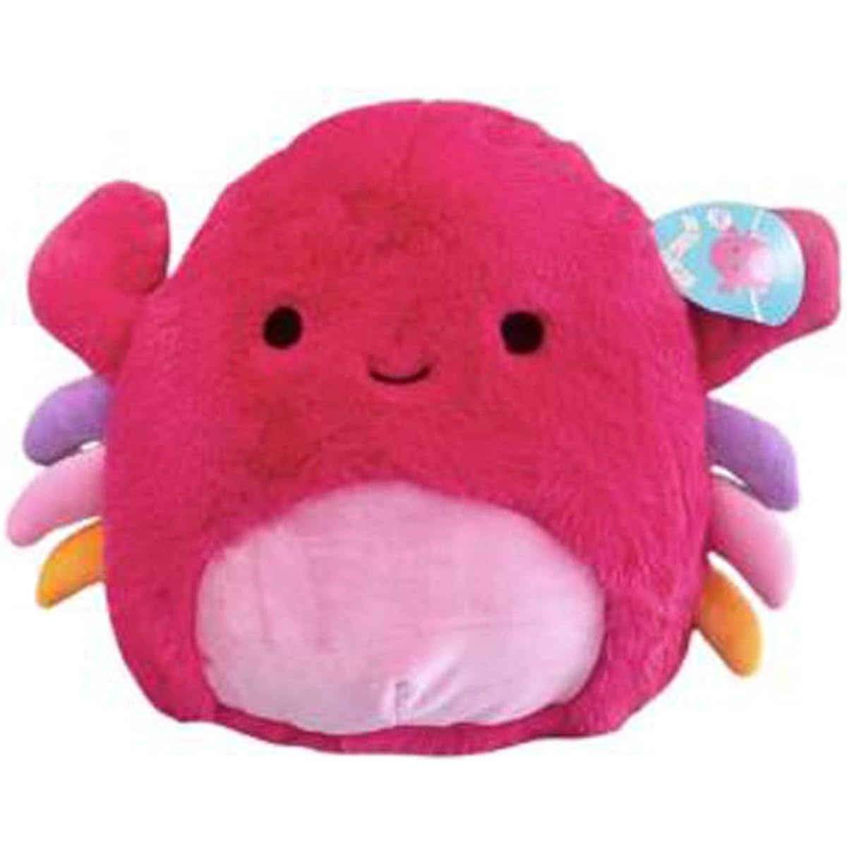 Squishmallows Official Kellytoy Fuzz-A-Mlows Squeegee Soft Plush Toy Animal (30.44cm, Cyra Crab)
