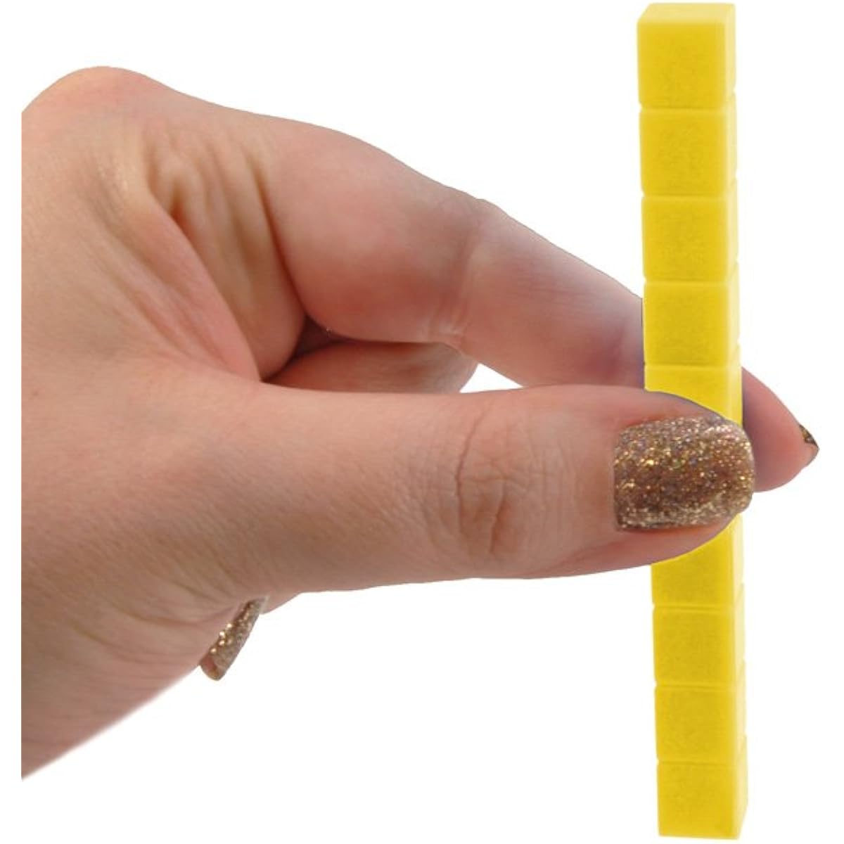 EAI Educational Base 10 Rods Yellow Plastic 50 Piece Set