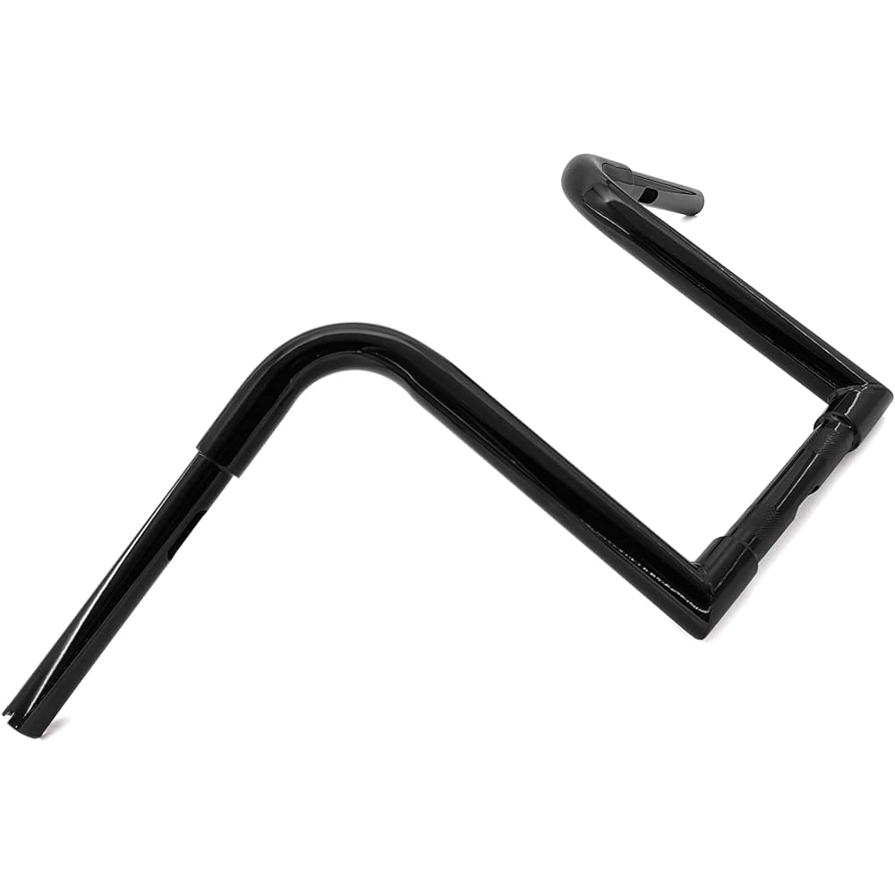 Gloss Black 1.25" (1 1/4") Ape Hanger 12" Rise Handlebar for Harley Sportster XL 883 1200 Softail FLST FXST