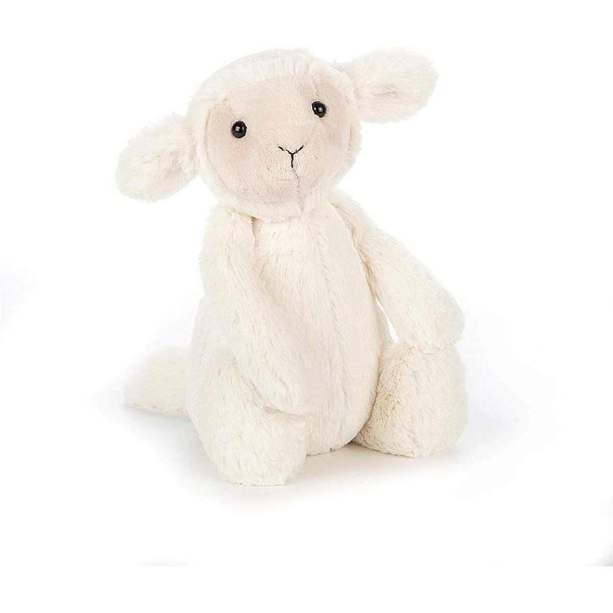 Jellycat Bashful Lamb Medium Plush Sheep Sitting Height 20cm Cream