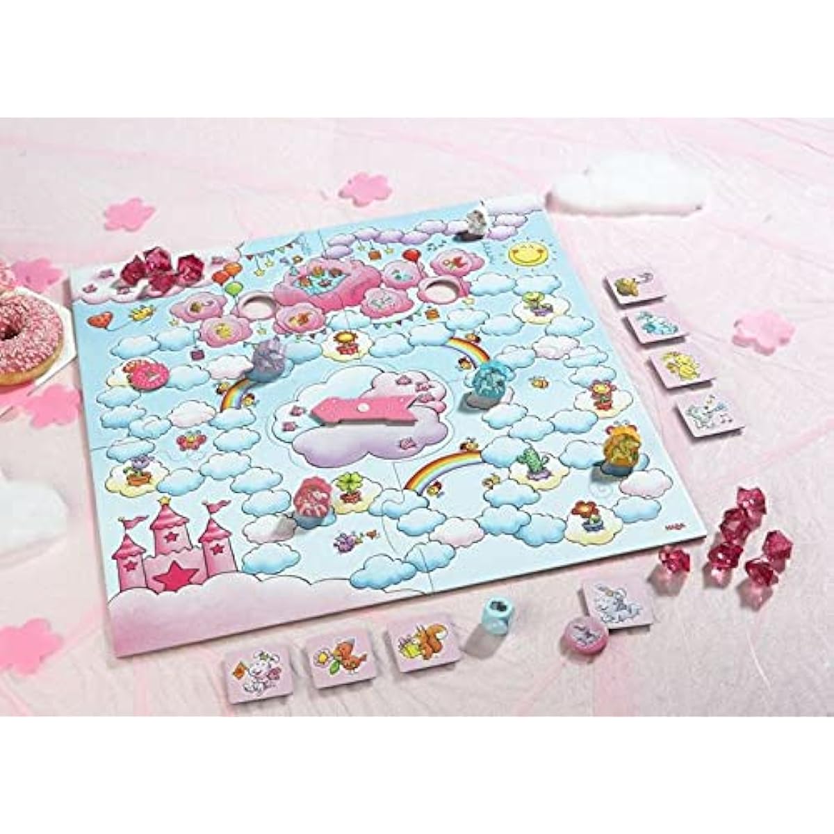 HABA Unicorn Glitter Rack - Party for Rosalie Co-op Game, for ages 4 and up.