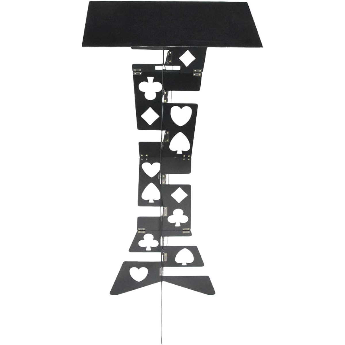 [Magic Tricks] Folding Table Aluminum Alloy Magic Table Appearing Desk Close-up Stage Magic Props Wedding Receptions Year-End Parties New Year Parties Events Magic Props (Black)