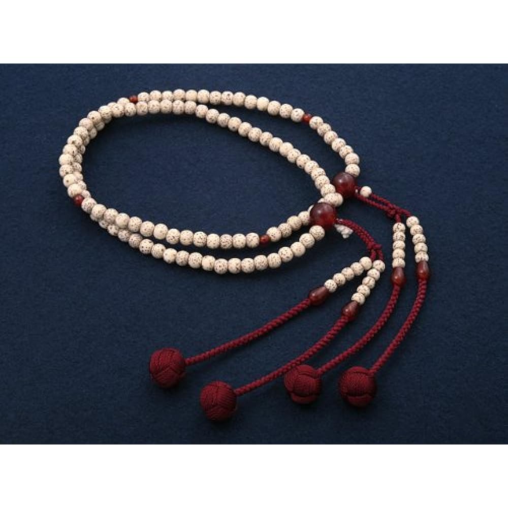 Kyoto Buddhist Altar Hayashi Prayer Beads Shingon Buddhism Shake 0 Star Moon Bodhi Tree Agate (For Women) Official Ceremony [Bead Bag Set] SW-026 Kyoto Prayer Beads