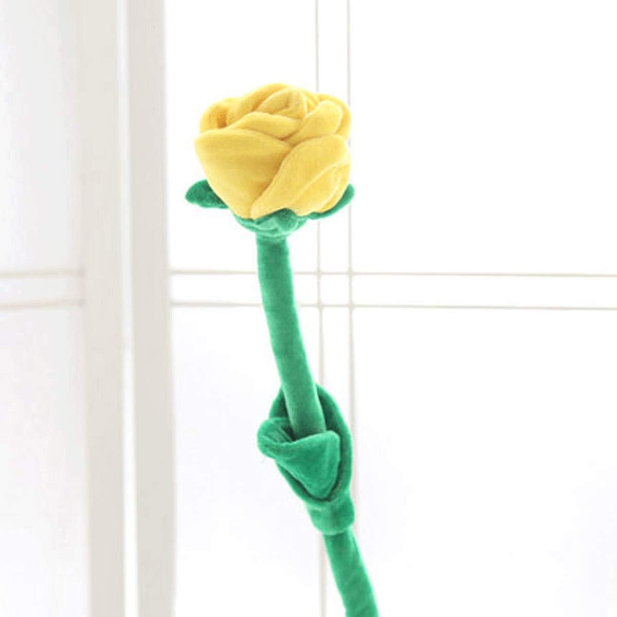 Life on Left 26" Super Cute Sunflower, Stuffed Daisy Flower with Bendable Stem Big Smile Face Flower Creative Stuffed Animal Plush Toy (26") (Yellow Rose)
