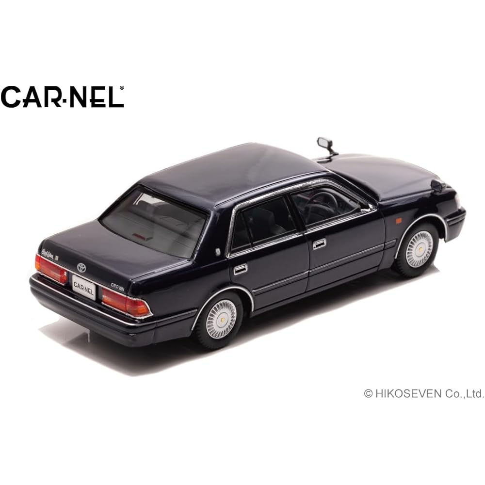 Hiko Seven CARNEL 1/43 Toyota Crown Royal Saloon G (JZS155) 1999 Dark Blue Mica Finished Product