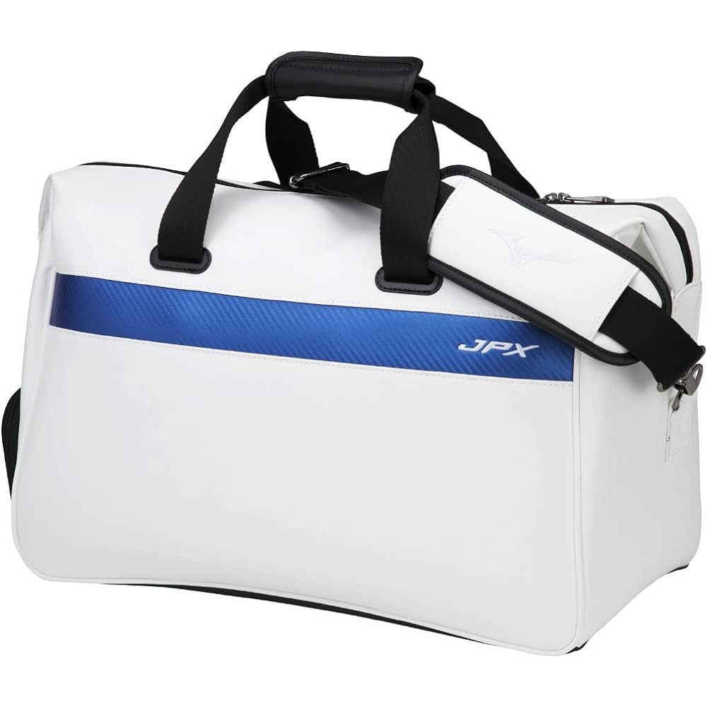 MIZUNO Golf Boston Bag JPX Limited Men's Synthetic Leather (PU) Approx. 35L 46 x 23 x 30cm White/Black 5LJB2241