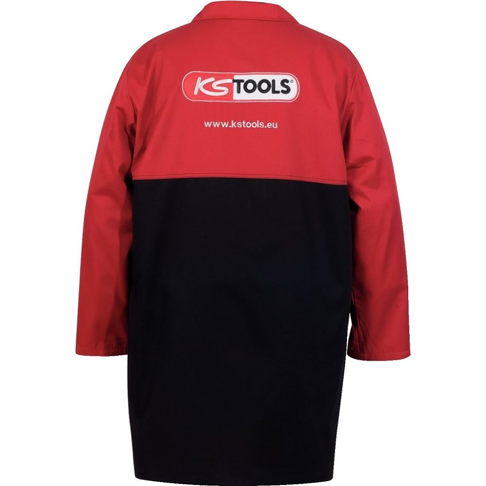 KS TOOLS Black/Red Work Coat Xextralong Work coat red/black Xextra long 985.0743