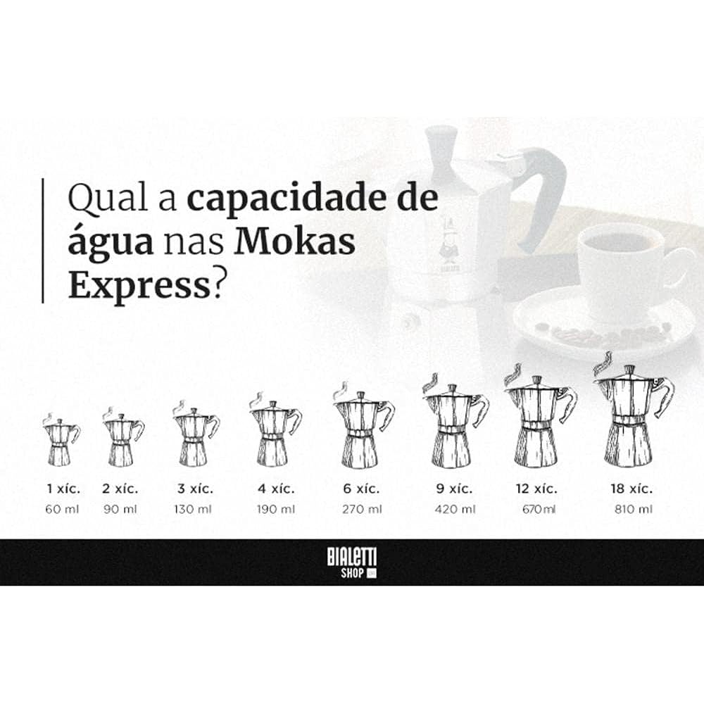 Bialetti Mocha Express ILC 6 Cup Silver Direct Fire Type (Coffee Maker Espresso Maker Macchinetta)
