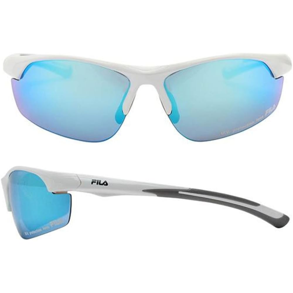 FILA FILA Sports Sunglasses Mirror Type SF4004J 80 Shiny White SF4004J 80