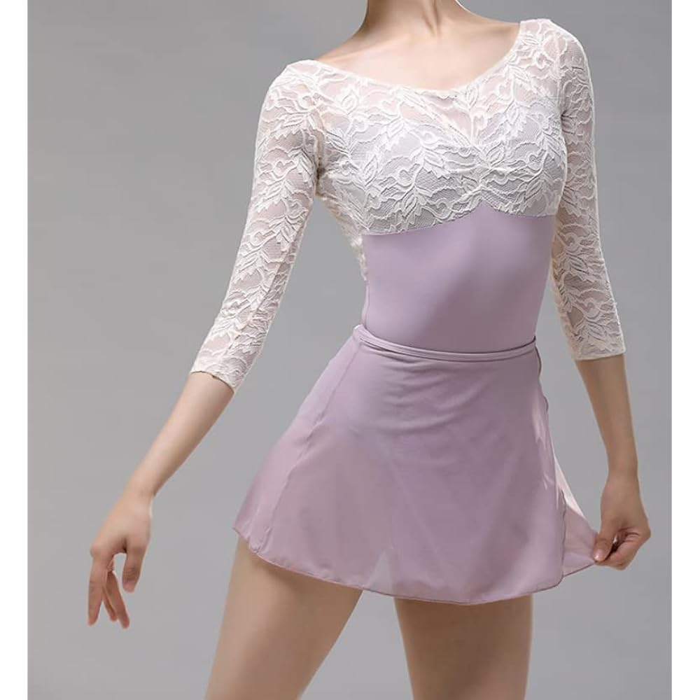 ProDance Lace Long Sleeve 5 Colors Stylish Ballet Leotard Women's PLL018N
