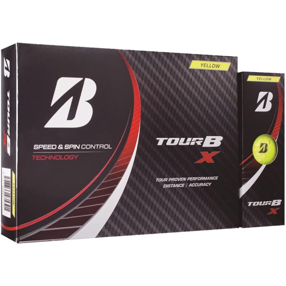 BRIDGESTONE Golf 1 Dozen (12 Balls) Officially Licensed Balls 22TOUR B X Yellow