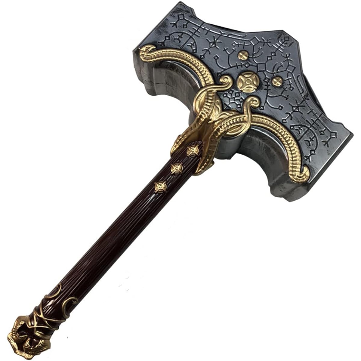 FAOLONE Halloween Props Cosplay Hammer God War Hammer Leviathan Kratos Axe Role Play Birthday Gift, Hammer, 48*26*10cm
