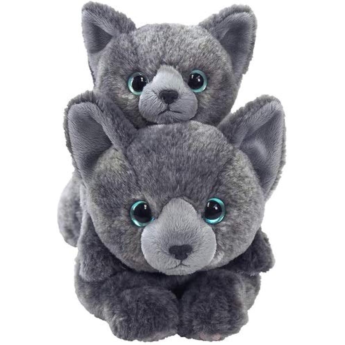 [Friendly Parent and Child Set] Knee Cat Plush Toy Russian Blue M Size & S Size Sun Lemon