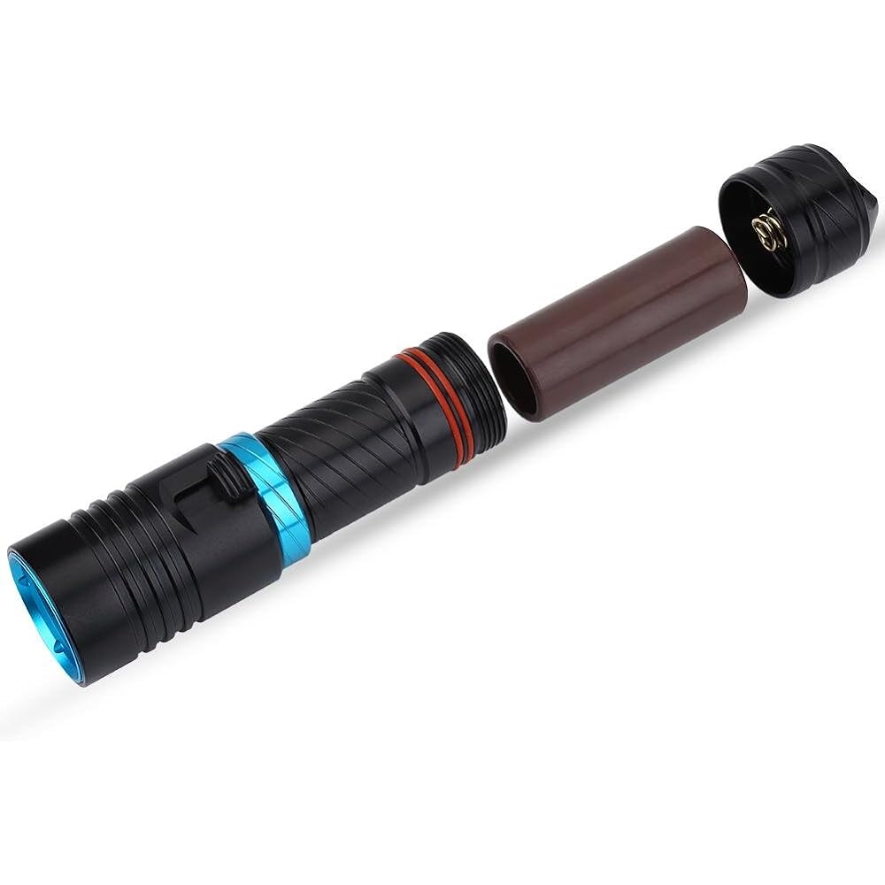 Diving Light 50m Waterproof Night Diving Scuba Diving Light Portable LED Light Rechargeable Disaster Prevention & Security Outdoor Aluminum
