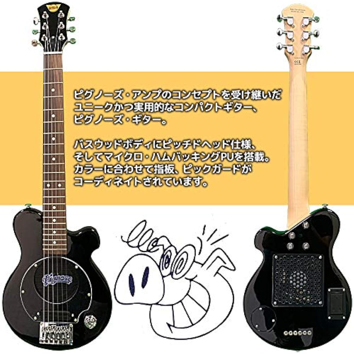 PIGNOSE PGG-200BK Beginner's Enrichment 11-piece Set Pignose Black
