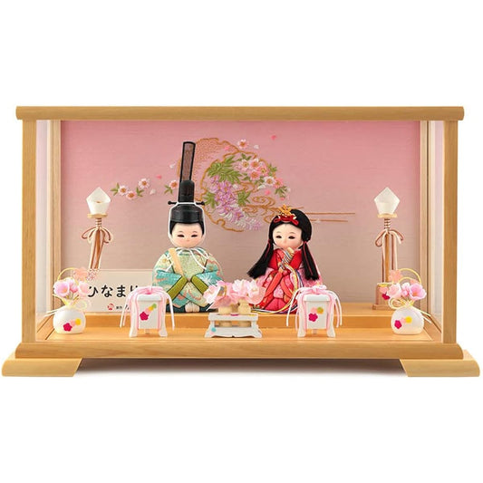 Hina dolls, Hina dolls, Hina dolls, wooden doll decorations, case decorations, prince and princess decorations, Katsutoshi Kakuta's work, Hinamari (TM), wooden tools h033-n-hinamari-c2