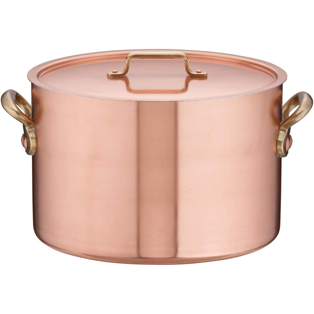 Endo Shoji Half-sized pot for commercial use Etol series 18cm Copper, brass, tin Made in Japan AHV05018