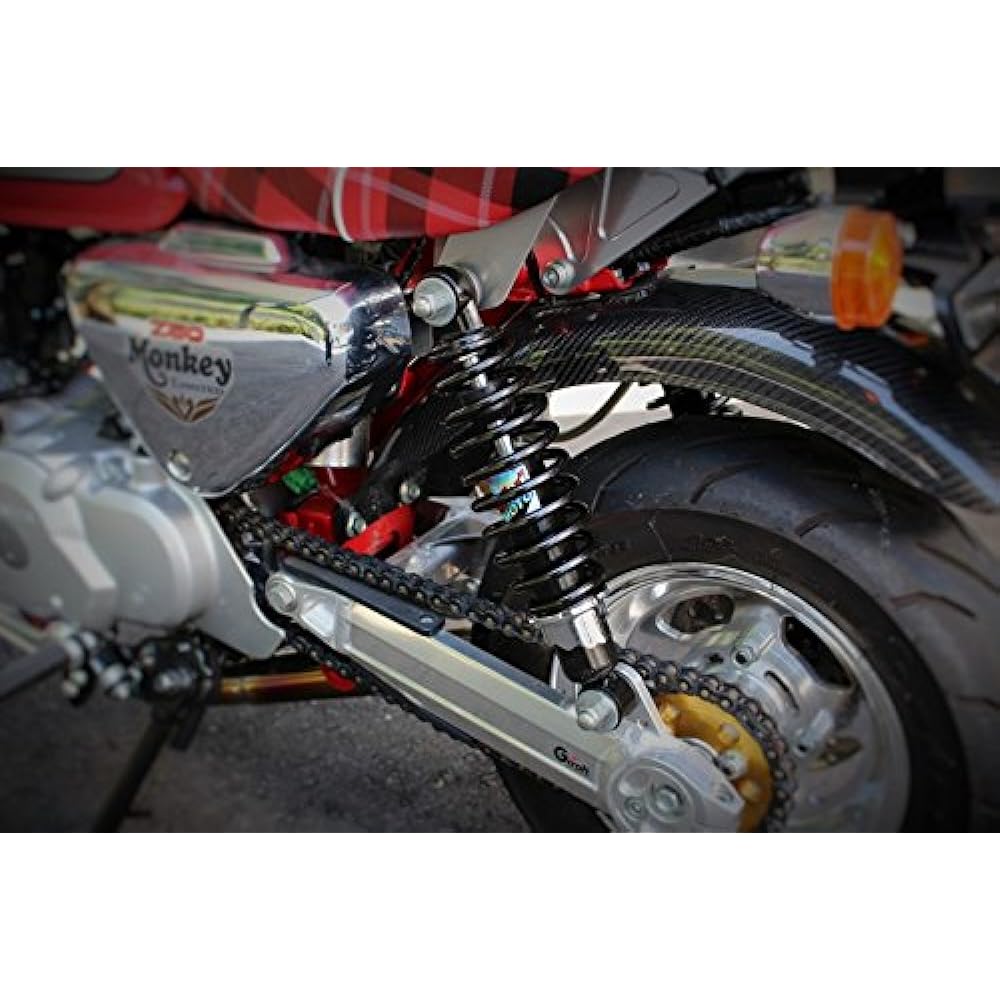 Minimoto Aramaki rear shock reinforced type 280mmSP black/BD black