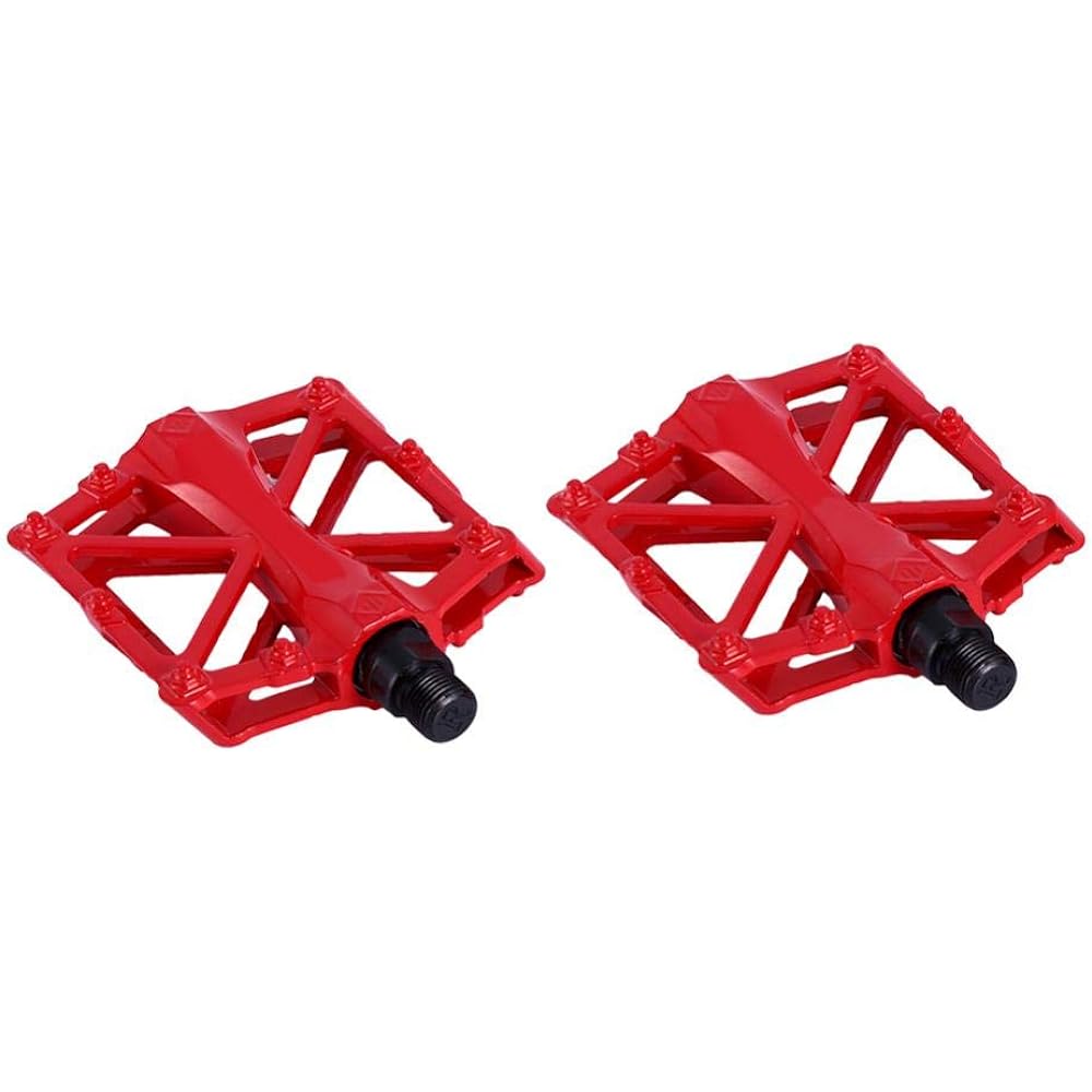 Bicycle Bike Pedals Platform Pedals Made of Aluminum Alloy Lightweight Anti-Slip Bicycle Parts Replacement Cycling Road Bike Pedals Pack of 2