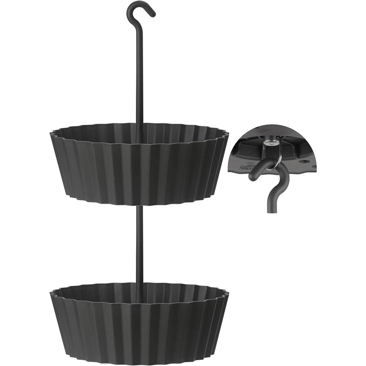Sunny Plant & Christmas Tree Stand (Lace, Medium, 2 Pack, Anthracite)