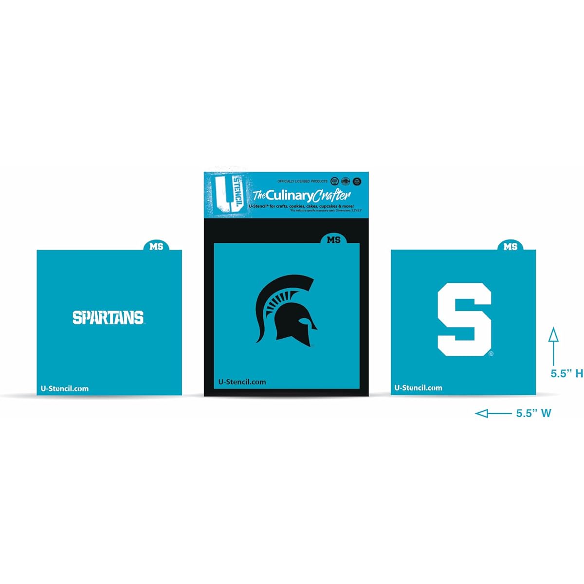 U-Stencil Michigan State University Culinary Craft Stencil Combo A 3 Pack MSOOS-420