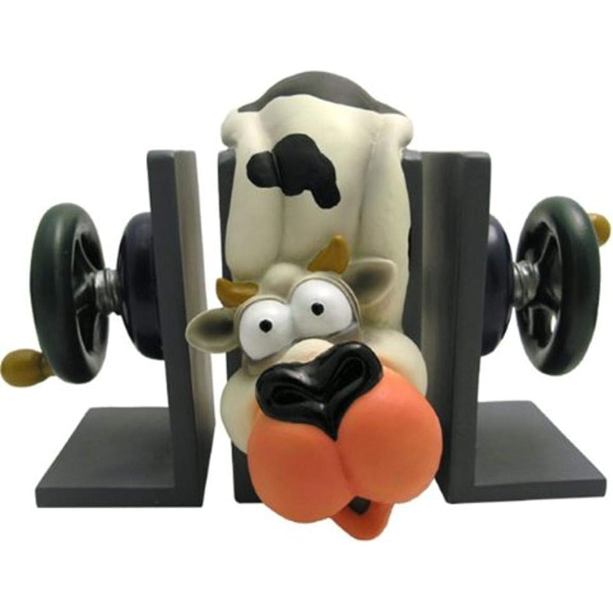 Wrapables Bookends Cow