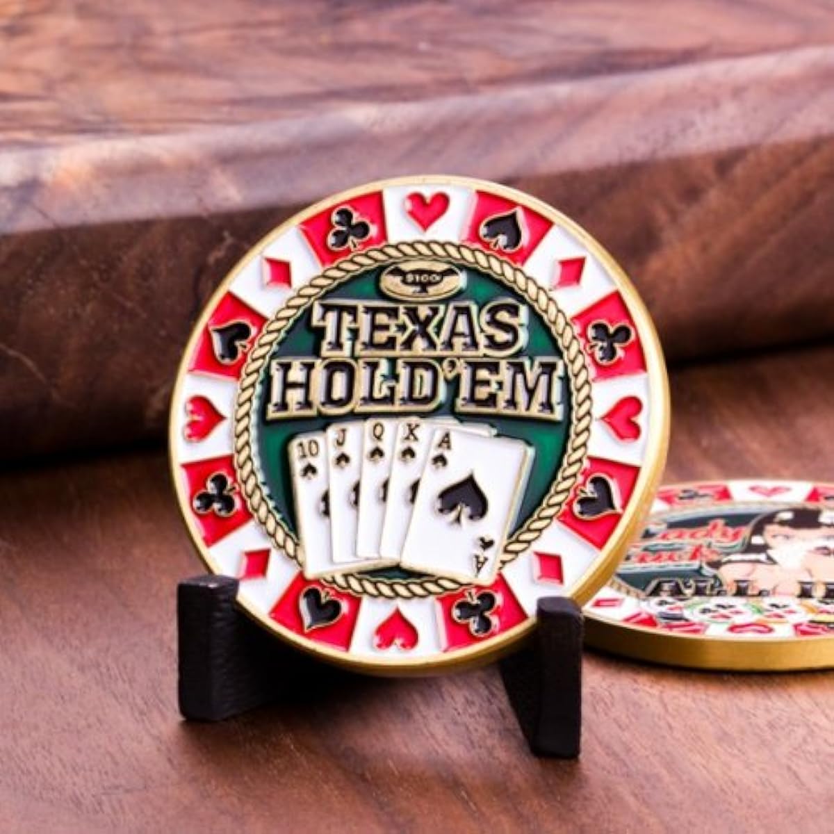 Texas Hold 'em Lady Luck Card Guard Coin