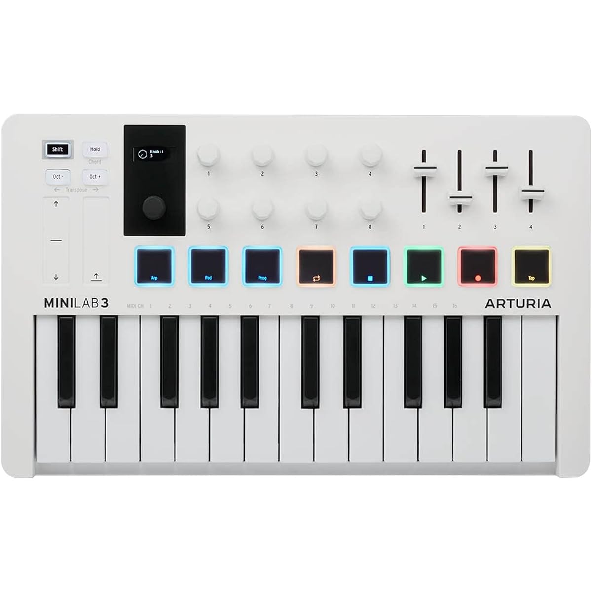 Arturia MIDI Keyboard Controller MiniLab 3 White