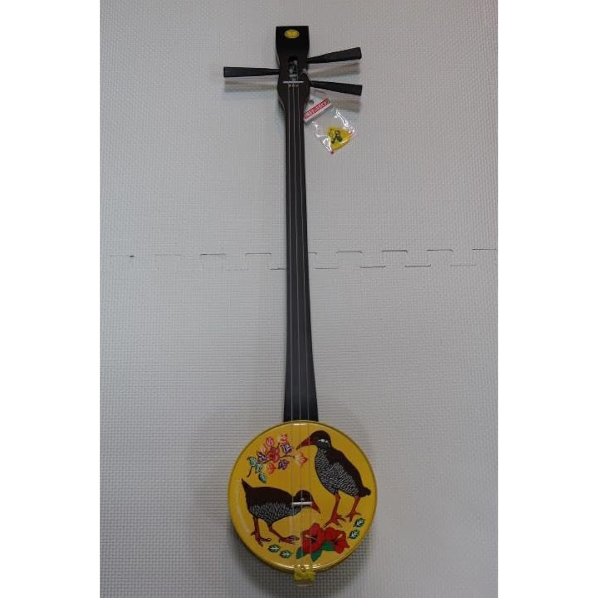 Kankara Sanshin Set (Okinawa Rail) with position stickers and original pick