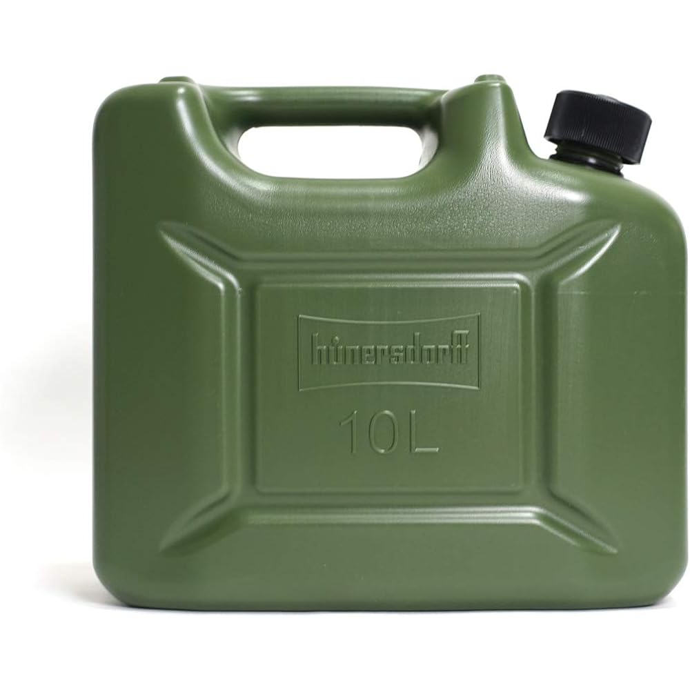 Hunersdorff Fuel Tank Water Tank Reliable Genuine Polytank Fuel Campro 10L Fuel White Gasoline Kerosene Tank Canister Camping