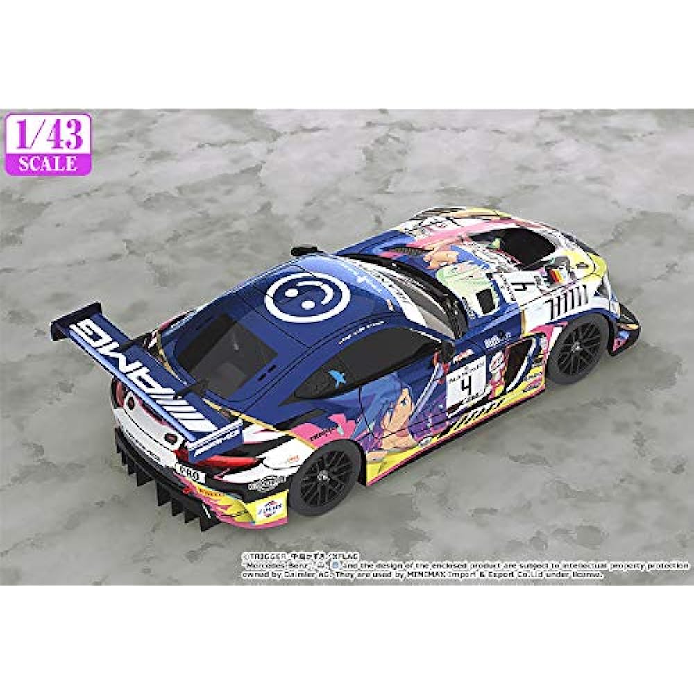 Promare 1/43#4 Mercedes-AMG Team Black Falcon 2019 SPA24H ver. 1/43 scale resin painted finished miniature car