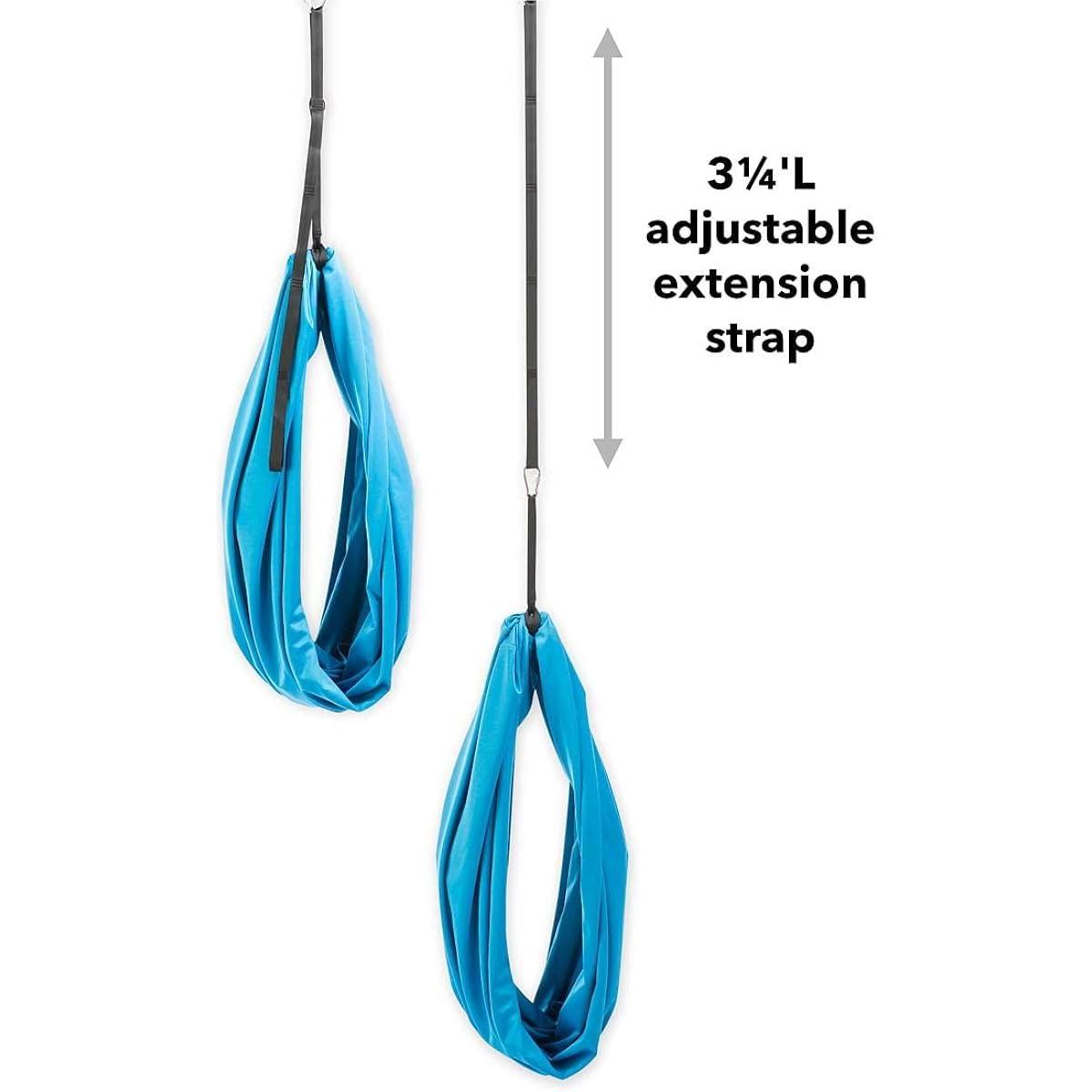 HearthSong Portable 5' Stretchable Sensory Yoga Swing with Hanging Straps for Indoor and Outdoor Use