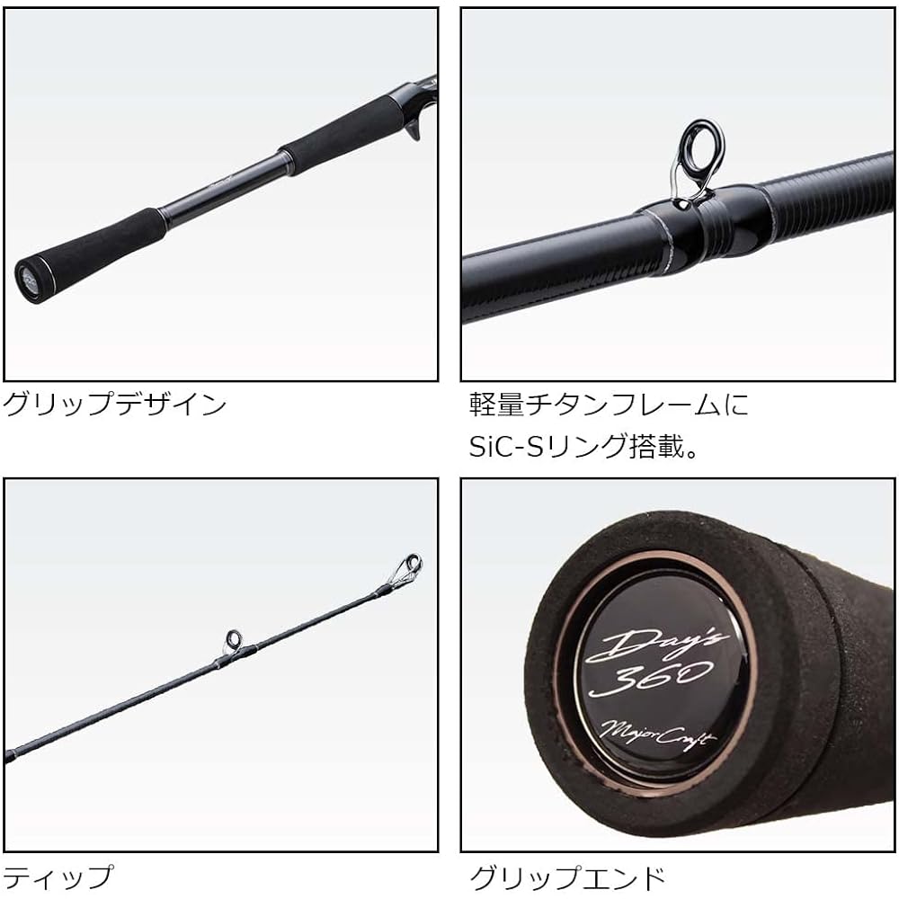 Major Craft Bass Rod Days 360 Bait Model D360C-70H